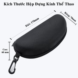 Thumbnail Hộp Đựng Kính Thể Thao Cao Cấp - Bao Vải Dây Kéo Đựng Mắt Kính Có Móc Treo Để Vừa Kính Bảo Hộ Size Lớn Nhất Hãng Amalife 1