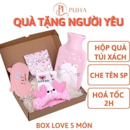 Thumbnail Túi chườm bụng kinh PUHA, trườm nóng sưởi ấm giảm đau, quà tặng bạn gái ngày sinh nhật, noel 1