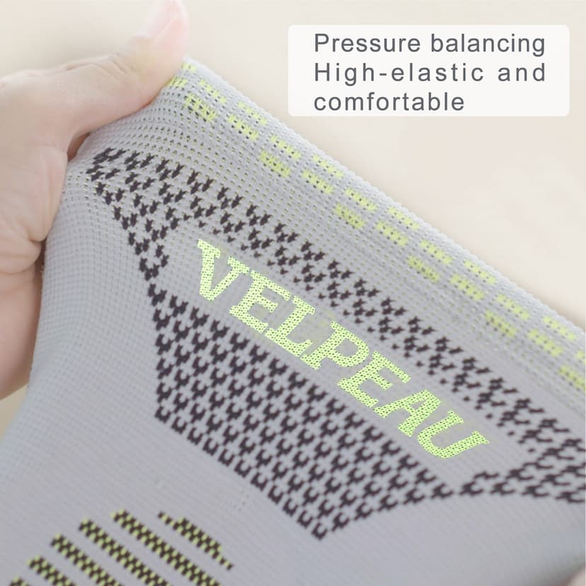 Ảnh VELPEAU Nẹp Đầu Gối Cho Viêm Khớp Đệm Đầu Gối Lò Xo Silicone Nén Dành Cho Bóng Rổ Quần Vợt Chạy Tay Hỗ Trợ Thể Thao 1 Cái 3