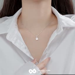 Thumbnail Dây chuyền bạc nữ KYDOPAL đính đá sang trọng trang sức vòng bạc ý 925 - 9C5 4