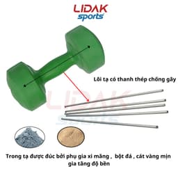 Thumbnail Tạ tay nhựa 6kg Lidak, tập gym cải thiện cơ bắp tại nhà - LIDAK SPORT 2