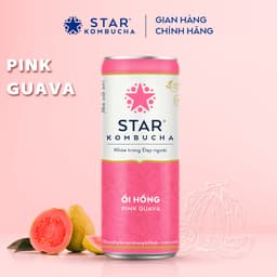 Thumbnail Thùng 12 lon trà STAR KOMBUCHA Ổi Hồng / Pink Guava (250ml/lon) 2
