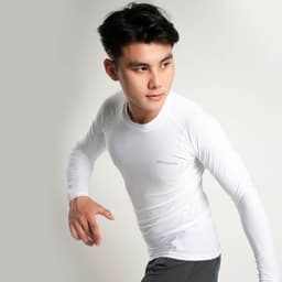 Thumbnail Áo giữ nhiệt nam DEVOPS chất poly co giãn mặc lót trong đá bóng rổ work out bơi chạy bộ DET1003 2