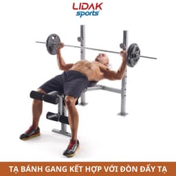 Thumbnail Bánh tạ gang 2kg, đĩa tạ tập gym lỗ phi 30 sơn 3 lớp hàng loại một sản xuất Việt Nam - LIDAK SPORT 4