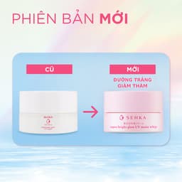 Thumbnail Kem ngày dưỡng da trắng hồng mờ thâm sạm Senka Aqua Bright Glow UV Moist Whip SPF 25+ PA ++ 50g - 15539 2
