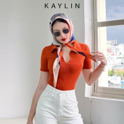 Thumbnail Áo thun KAYLIN chất vải gân Freesize ôm body kiểu tay lỡ phong cách N1651 2