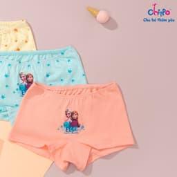 Thumbnail Set 3 quần chip đùi cho bé gái từ 14 đến 50kg Chippo họa tiết Elsa dễ thương chất vải 100% cotton mềm thoáng mát 2