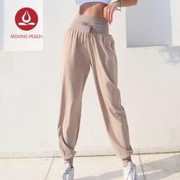 Thumbnail MOVING PEACH Quần Jogger Thể Thao Lưng Cao In Họa Tiết Quả Đào Có Size S-XL Cho Nữ DLD 4
