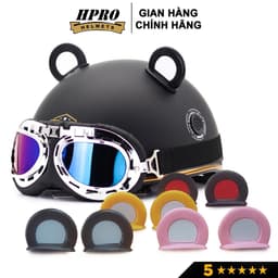 Thumbnail Tai gấu gắn mũ bảo hiểm Hpro Helmet kèm keo dán, phụ kiện trang trí nón bảo hiểm thời trang, siêu cá tính 2