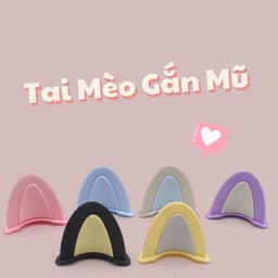 Thumbnail Tai mèo gắn mũ bảo hiểm cute, siêu dễ thương, phiên bản mới phối 2 màu độc lạ, phụ kiện mũ bảo hiểm Hpro Helmet 2