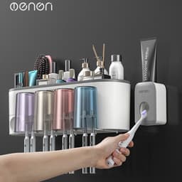Thumbnail Kệ Treo Bàn Chải Đánh Răng OENON Dán Tường Có Kèm Cốc và Miếng Dán - OE041 3