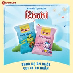 Thumbnail Kẹo dẻo lợi khuẩn Ích Nhi (dây 10 gói) chứa lợi khuẩn bacillus subtilis hỗ trợ tiêu hóa 4