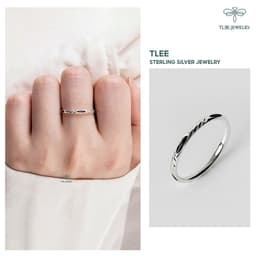 Thumbnail Nhẫn bạc TLEE lông voi nhân tạo cầu may mắn TLEE JEWELRY A0248 3