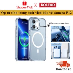 Thumbnail Ốp lưng từ tính trong suốt iphone KOLEAD P12 chống sốc sạc không dây 14 13 12 11 x xs xsm 8 7 6 Pro Max plus Case 1