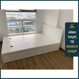 Thumbnail MOLTENI, Giường ngủ có ngăn kéo, 1m2 BED_001, 210x35cm, Giường ngủ gỗ Scandi Home 3