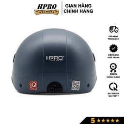 Thumbnail Mũ bảo hiểm nửa đầu thương hiệu Hpro helmet, màu xám xi măng nổi bật, kiểu dáng trẻ trung năng động, freeside(52-56cm) 4
