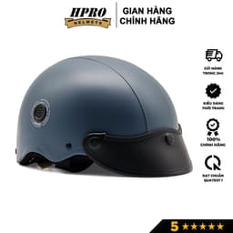 Thumbnail Mũ bảo hiểm nửa đầu thương hiệu Hpro helmet, màu xám xi măng nổi bật, kiểu dáng trẻ trung năng động, freeside(52-56cm) 3