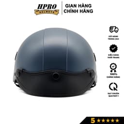 Thumbnail Mũ bảo hiểm nửa đầu thương hiệu Hpro helmet, màu xám xi măng nổi bật, kiểu dáng trẻ trung năng động, freeside(52-56cm) 2