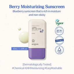 Thumbnail Kem chống nắng hóa học quả berry dưỡng ẩm & chống lão hoá Berry Moisturizing Chemical Sunscreen SPF 50+ PA++++ 50ml 1