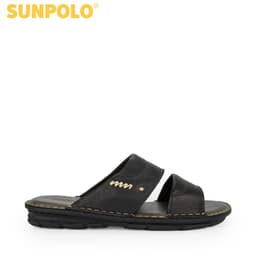 Thumbnail Dép quai ngang nam da bò cao cấp SUNPOLO AQN029 1