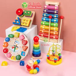 Thumbnail Đồ Chơi Gỗ Thông Minh Cho Bé S-Kids. Thiết bị mầm non bằng gỗ cho trẻ em phát triển kỹ năng. 1