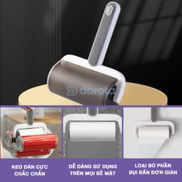 Thumbnail Cây lăn bụi quần áo DOROTA cleaning products lăn lông chó mèo làm sạch ga giường sofa AT 3