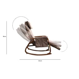 Thumbnail POANG ROCKING CHAIR | plywood óc chó/bạch dương | nâu | R67xS162xC86 cm 2