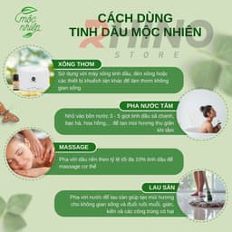 Thumbnail Tinh dầu Nhà Mộc nguyên chất Rhino T101 có kiểm định, treo xe, kẹp điều hòa: 10ml 2