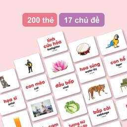 Thumbnail Flashcard - Bộ 200 thẻ học thông minh song ngữ Glenn Doman Thế Giới Xung Quanh 3