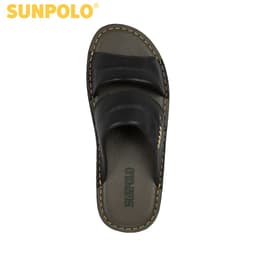 Thumbnail Dép quai ngang nam da bò cao cấp SUNPOLO AQN029 3