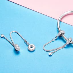 Thumbnail Phụ kiện BAMOER Bạc 925 tùy chọn kiểu dùng làm dây chuyền vòng đeo tay 4