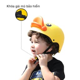 Thumbnail Mũ bảo hiểm cho bé Hpro helmet, kiểu dáng con vịt vàng đáng yêu, siêu cute, cho trẻ em từ 2 đến 6 tuổi 3