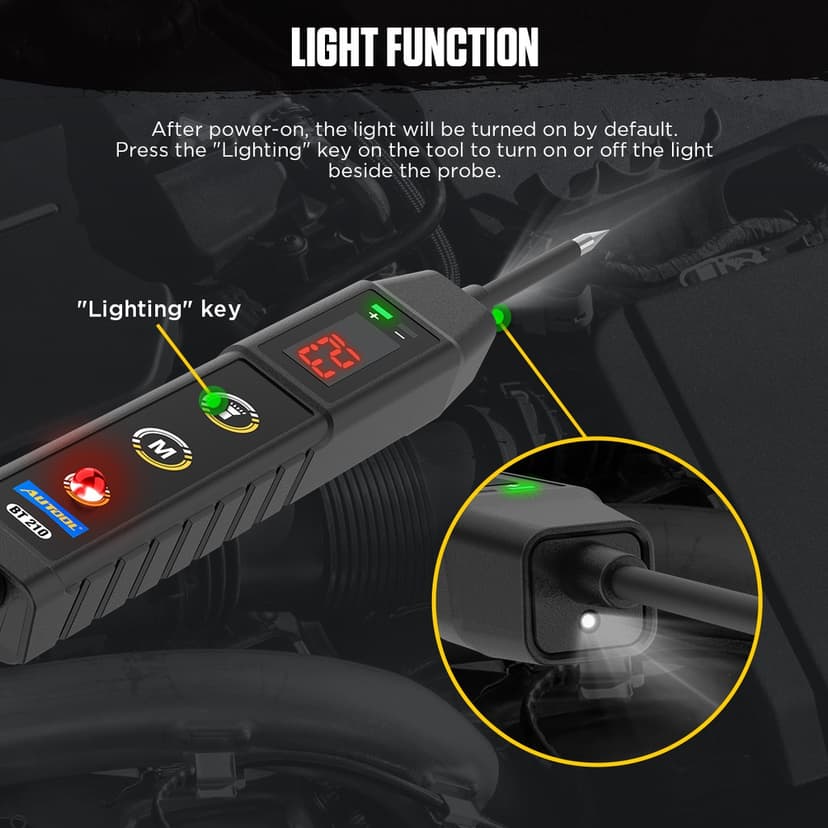 Ảnh Bút thử điện AUTOOL BT210 phân cực chuyên dụng dành cho xe hơi xe máy 3