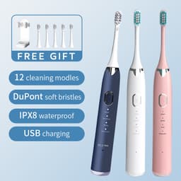 Thumbnail Bàn Chải Đánh Răng Điện Tử sonic 6 Đầu Thay Thế + 1 Giá Đỡ 1