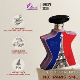 Thumbnail Nước Hoa Nam Nữ CHARME N0.1 PARIS 15ml Dịu Dàng, Bí Ẩn, Chính Hãng 3