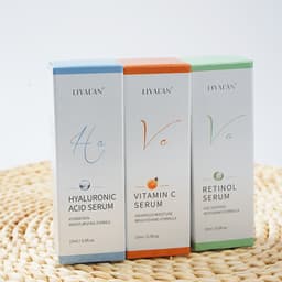 Thumbnail Serum LIYALAN axit hyaluronic vitamin C retinol dưỡng ẩm làm trắng chống lão hóa (15mlx3) 2