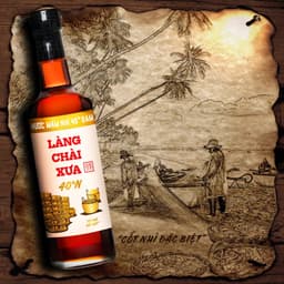 Thumbnail Nước mắm nhỉ 40 độ đạm Làng Chài Xưa nhãn vàng chai thủy tinh 500ml ủ chượp 2 lần đậm đà thơm ngon 4