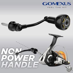 Thumbnail Tay quay máy câu cá GOMEXUS không cần nguồn 57mm thích hợp cho Shimano Sienna FX Nasci Daiwa Revros LT RR 1