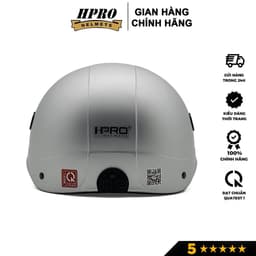 Thumbnail Nón bảo hiểm thời trang Hpro helmet, có lỗ thông gió, kiểu dáng trẻ trung năng động, màu bạc cá tính, Freeside (52-56cm) 4