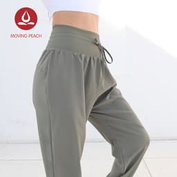 Thumbnail MOVING PEACH Quần Jogger Thể Thao Lưng Cao In Họa Tiết Quả Đào Có Size S-XL Cho Nữ DLD 3