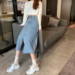 Thumbnail Chân váy denim DaDuHey lưng cao thời trang Hàn Quốc 2023 cao cấp 3