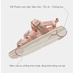 Thumbnail Dép Sandal Nữ Genki Màu Hồng Quai Chéo Thời Trang Cao Cấp Chính Hãng YK279 2