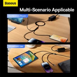 Thumbnail Dây cáp sạc BASEUS 3 trong 1 thích hợp cho Phone 3.5A Samsung Xiaomi 4