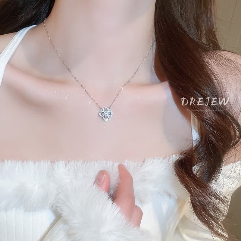 Ảnh Drejew Hàn Quốc Zircon Hoa Vòng Cổ Niche Thiết Kế ins Phong Cách Xương Đòn Dây Chuyền Ánh Sáng Sang Trọng Cao Cấp Vòng Cổ Nữ Vòng Cổ 3