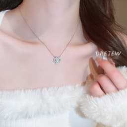 Thumbnail Drejew Hàn Quốc Zircon Hoa Vòng Cổ Niche Thiết Kế ins Phong Cách Xương Đòn Dây Chuyền Ánh Sáng Sang Trọng Cao Cấp Vòng Cổ Nữ Vòng Cổ 1