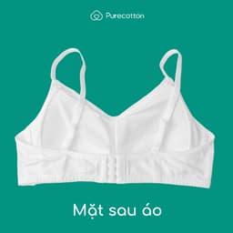Thumbnail Áo lót bé gái Purecotton chất liệu cotton cao cấp kiểu dáng cài khuy có đệm AL23 New Cat PC112 1