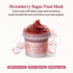 Thumbnail Mặt nạ đường dâu tây làm sạch lỗ chân lông và sợi bã nhờn kết hợp dưỡng ẩm Strawberry Sugar Food Mask 120g 1
