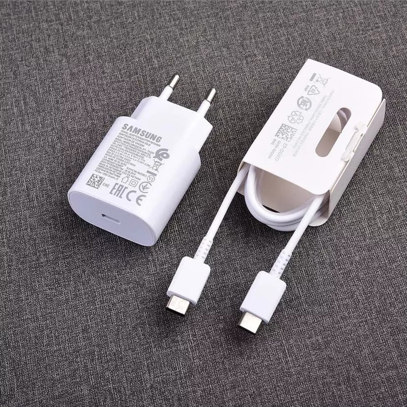 Ảnh Bộ sạc nhanh 25w tương thích Samsung Type C DYDX dây sạc nhanh Type C màu trắng đen Bảo hành Lỗi 1 đổi 1 3