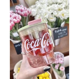 Thumbnail Cốc nước APIYOO chất liệu tritan đảm bảo sức khỏe có ống hút kết hợp thương hiệu Coca Cola 390ml 4