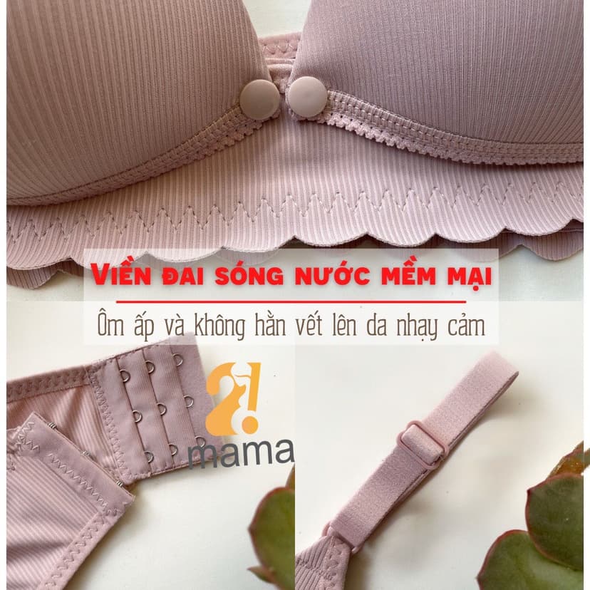 Ảnh Áo lót bầu và sau sinh cho bé bú chống chảy xệ 2mama, chất su tăm mềm mịn, thoáng khí, hàng Thái Lan Loại1-B65 2